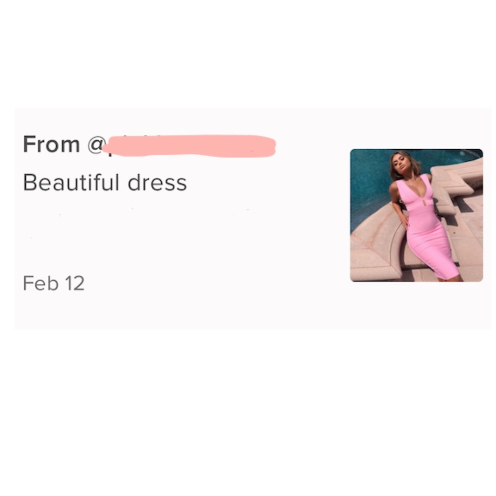 Bandage Bodycon Deep V Cut Out Pink Dress - Picture 12 of 12